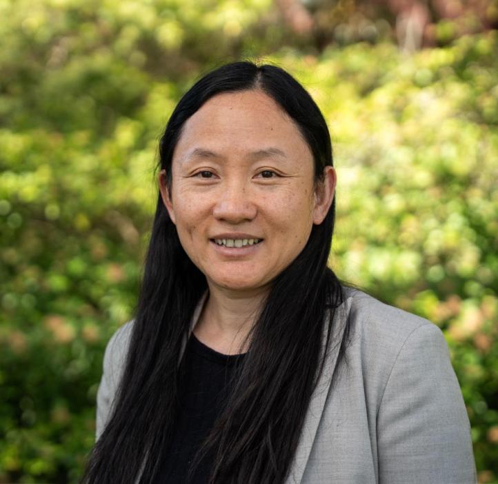 Headshot of Lan Xue outside Kidder Hall